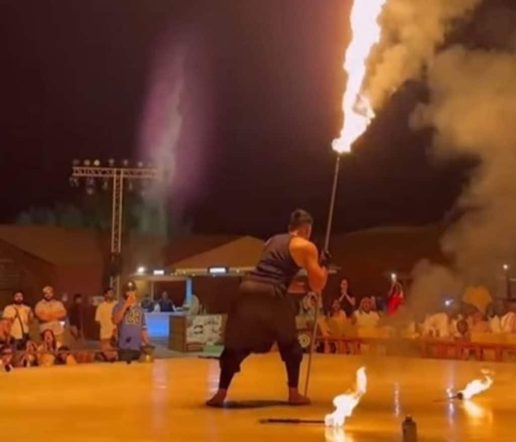 fire show in Dubai