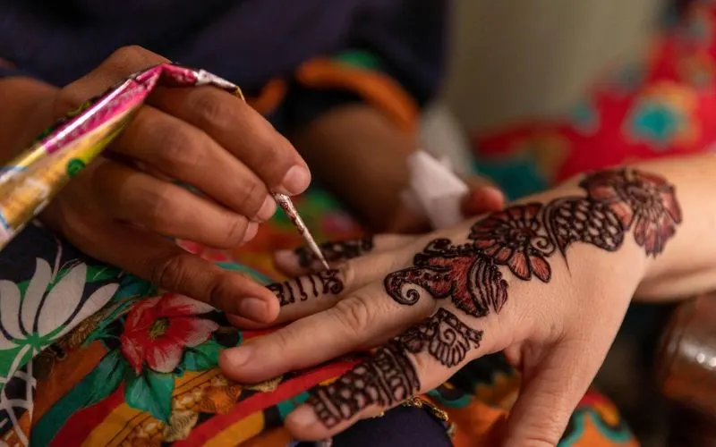 Henna Tattooing in Desert Safari Dubai